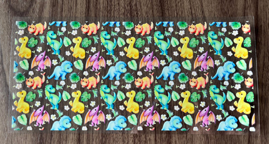Colorful Dinosaurs Cup Wrap