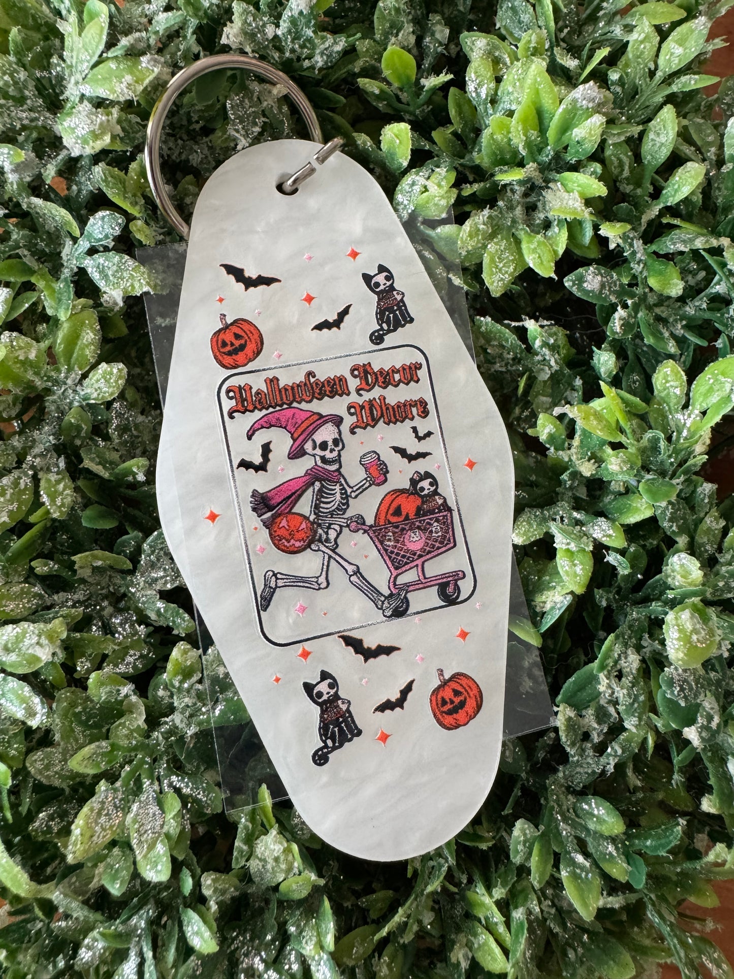Halloween Decor Wh*** Keychain Decal
