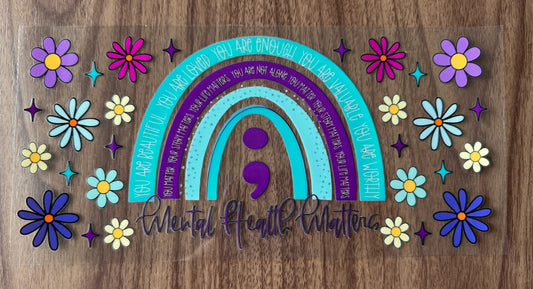 Mental Health Matters Rainbow Cup Wrap