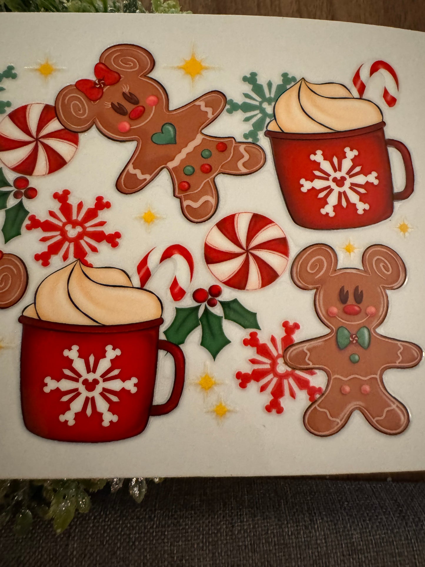 Gingerbread Christmas Mouse Cup Wrap