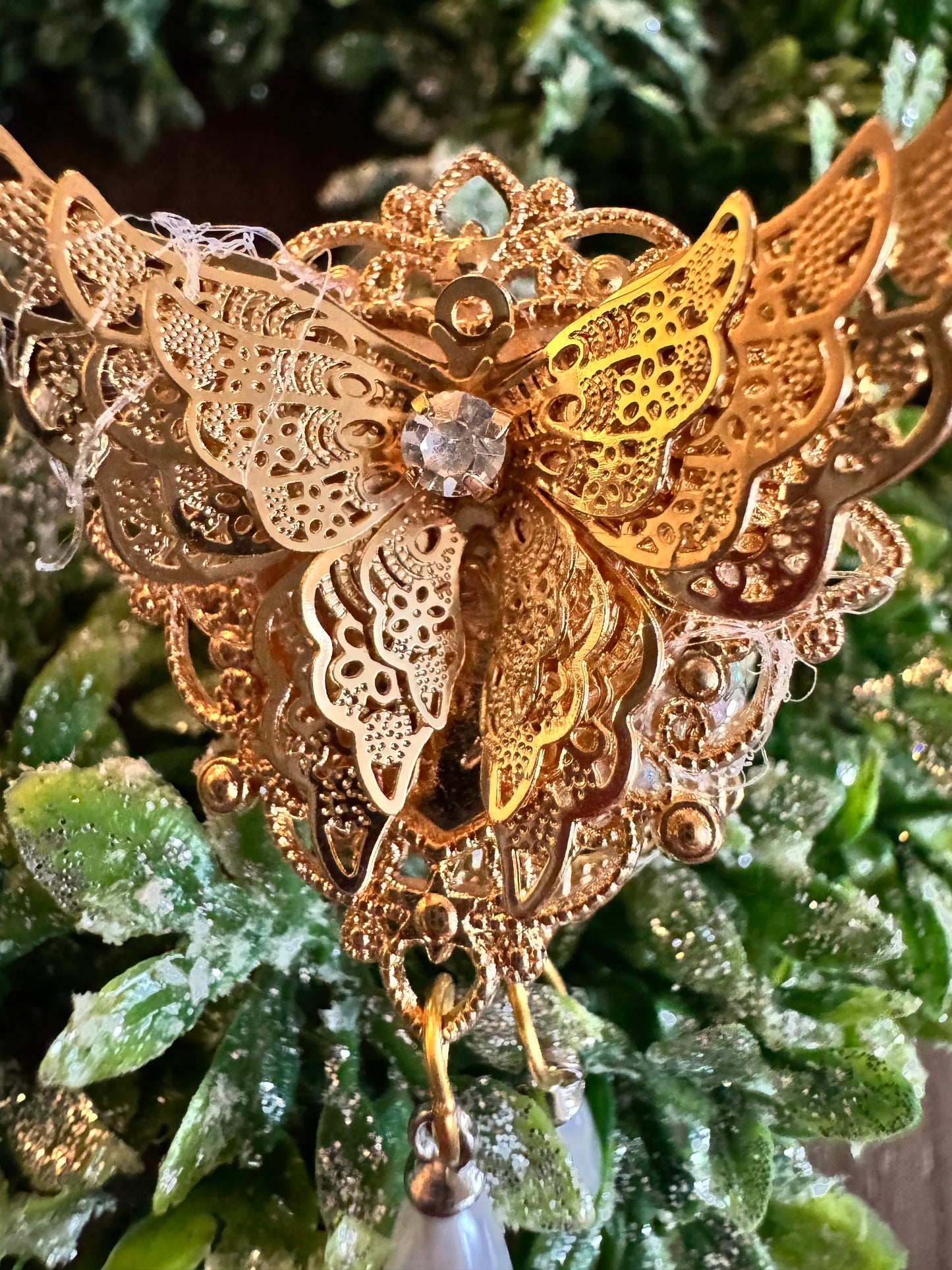 Golden Butterfly Rose Topper