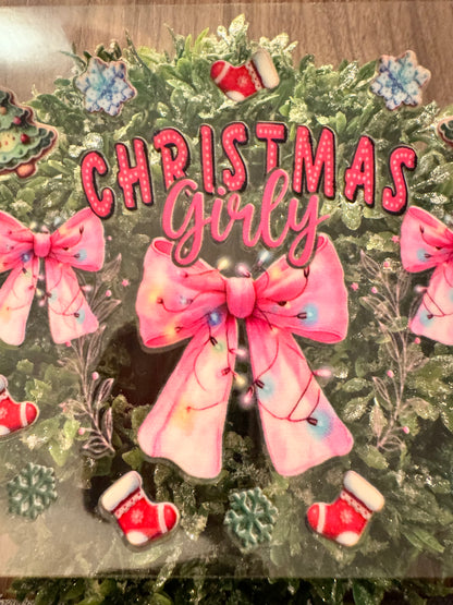 Pink Christmas Girly Cup Wrap