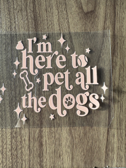 Pet All The Dogs Decal Sheet