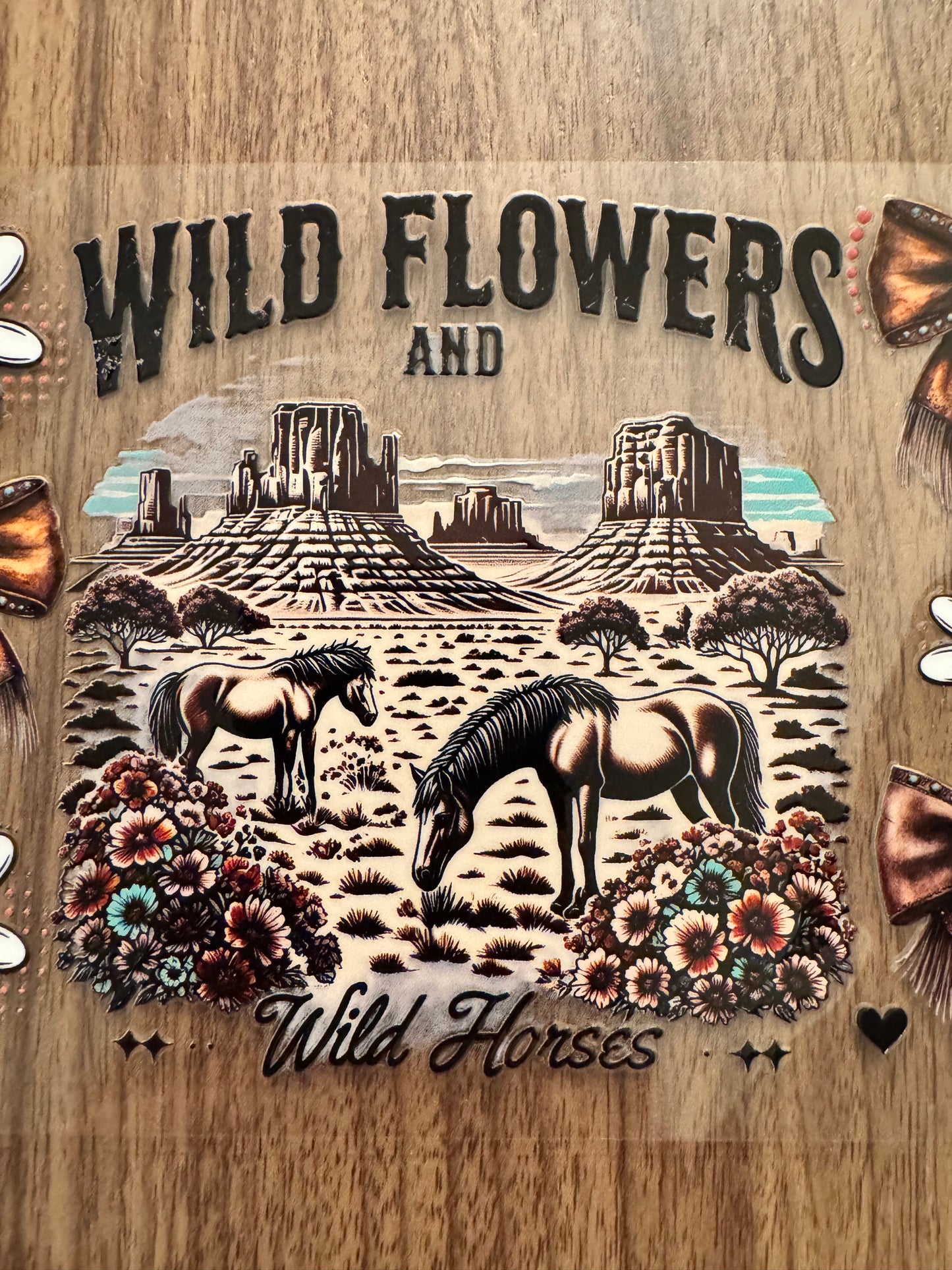 Wild Flowers & Wild Horses Cup Wrap