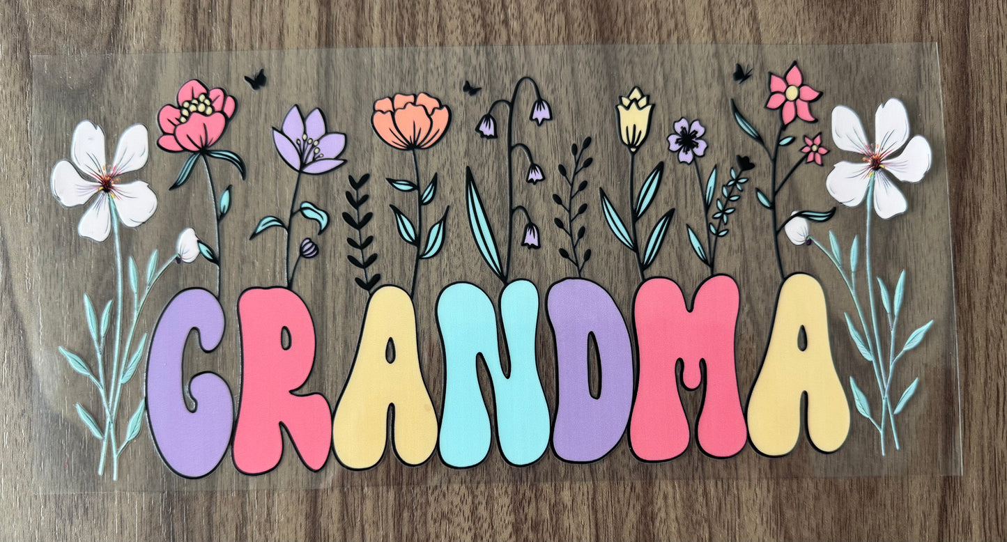 Flowery Grandma Cup Wrap