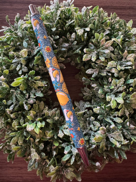 Summery Lemon Geese Pen