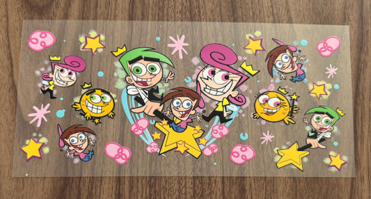 Fairy Family Cartoon Cup Wrap