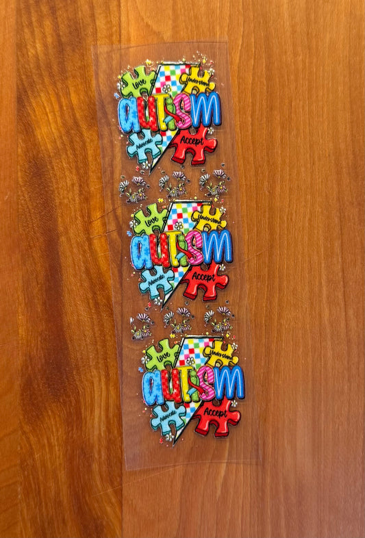 Autism Puzzle Pieces Pen Wrap