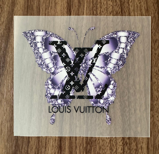 Purple Loo Boujee Butterfly Transfer