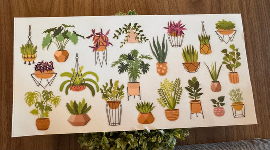 Cute Plants Cup Wrap