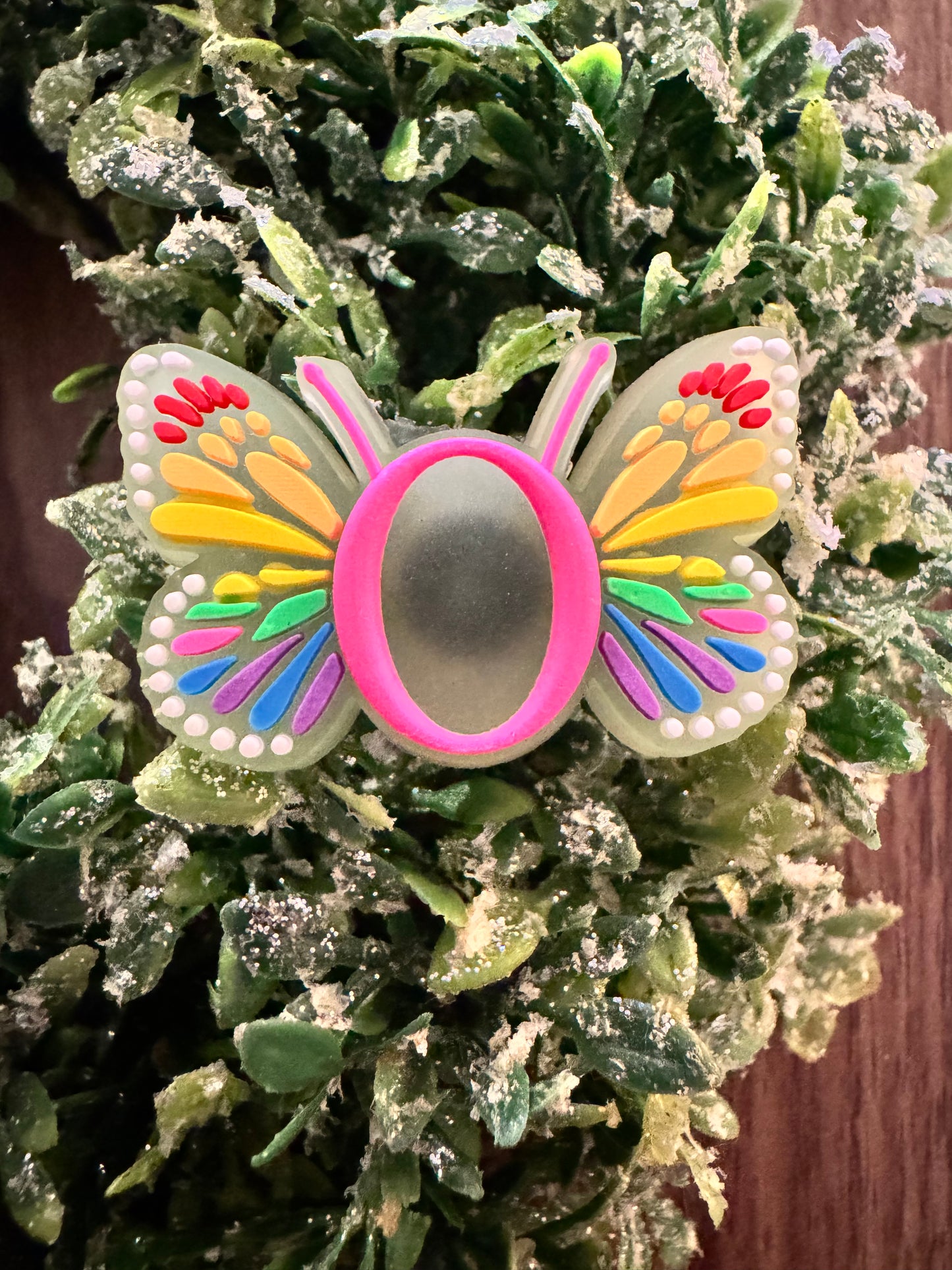 Butterfly Initial Shoe Charms