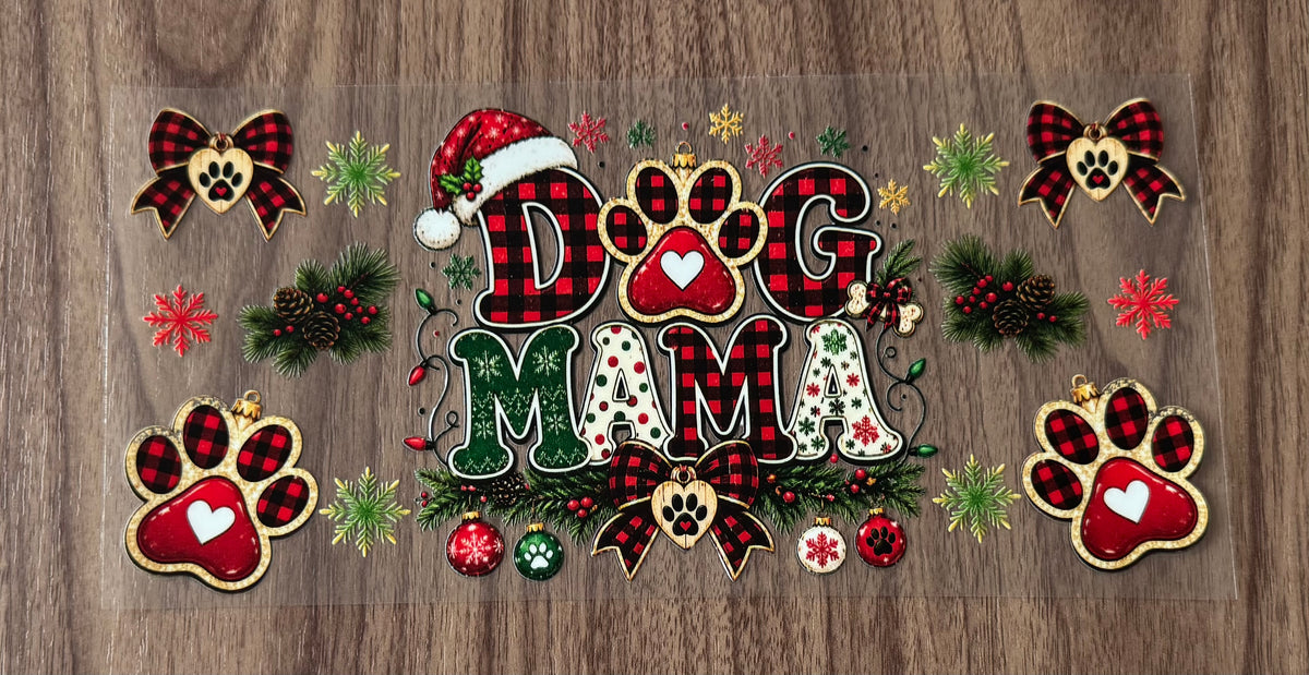 Holiday Dog Mama Cup Wrap