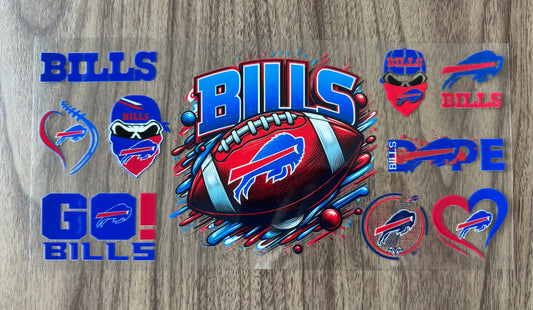 Buffalo Football Ball Cup Wrap
