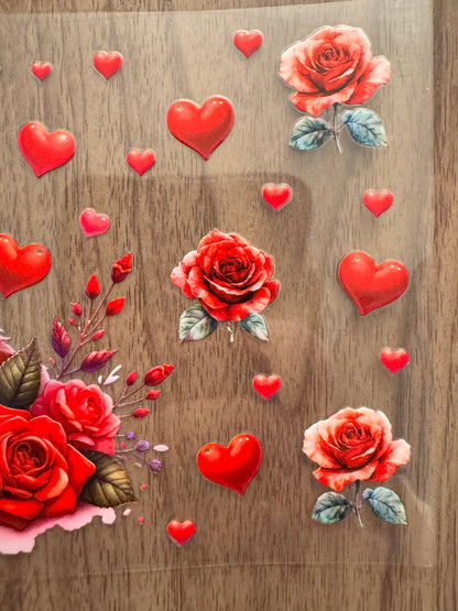 Red Heart Cow Cup Wrap