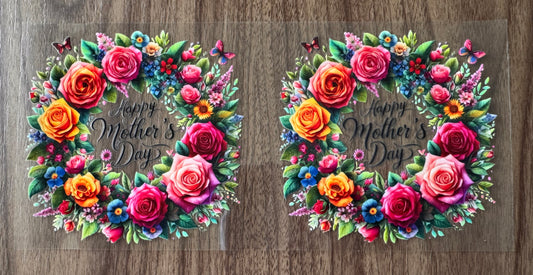 Colorful Flowery Mothers Day Decal Sheet