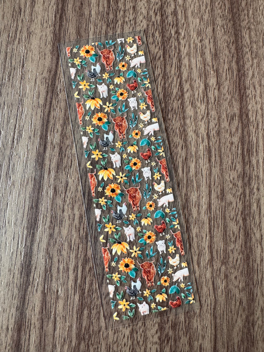 Flowery Farm Animals Pen Wrap