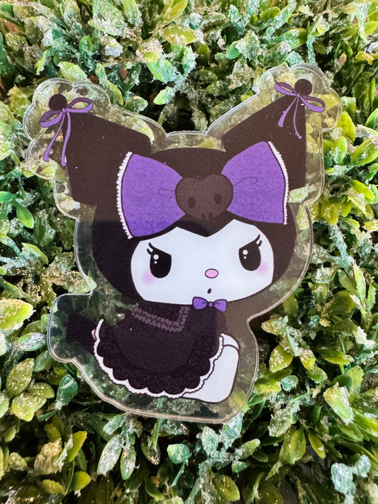 Sitting Purple Kawaii Acrylic