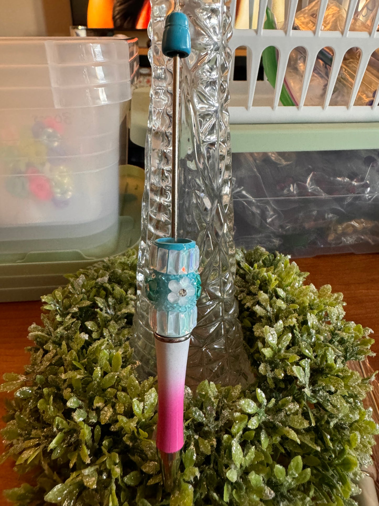 Crystal Flower Pens