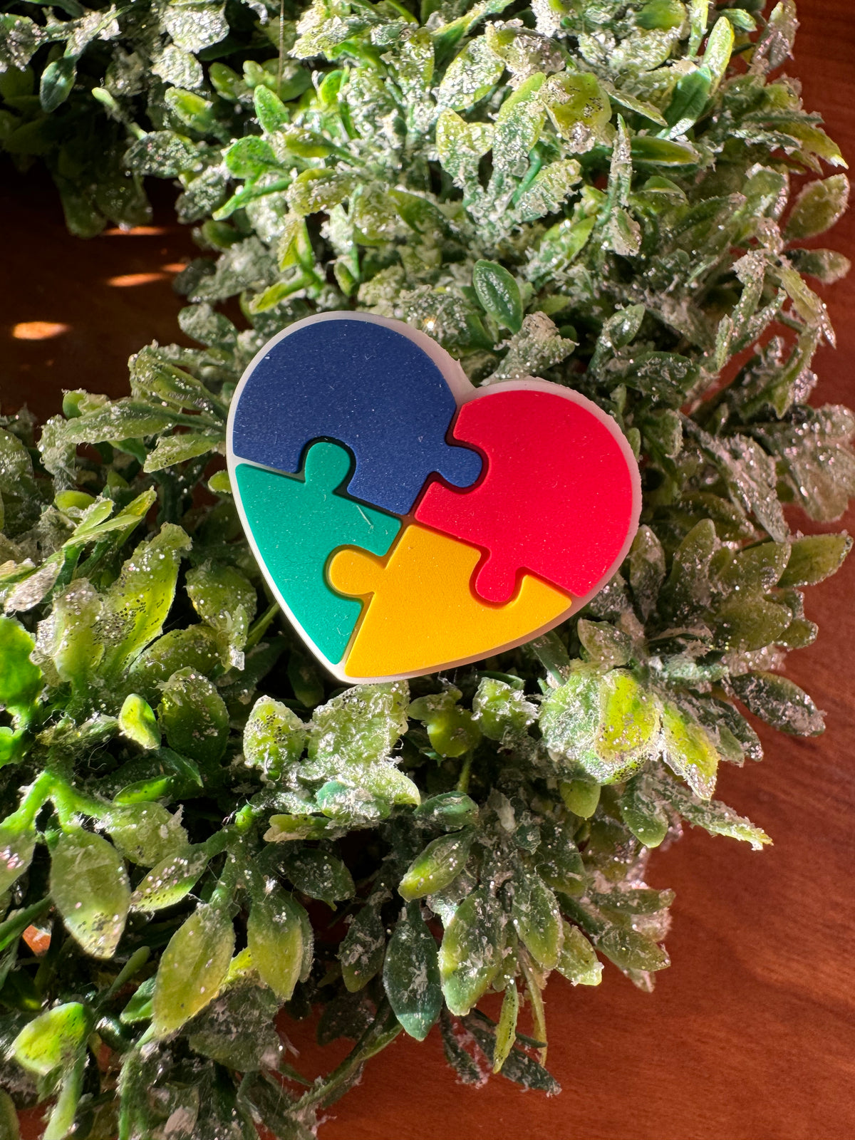 Puzzle Piece Heart Focal