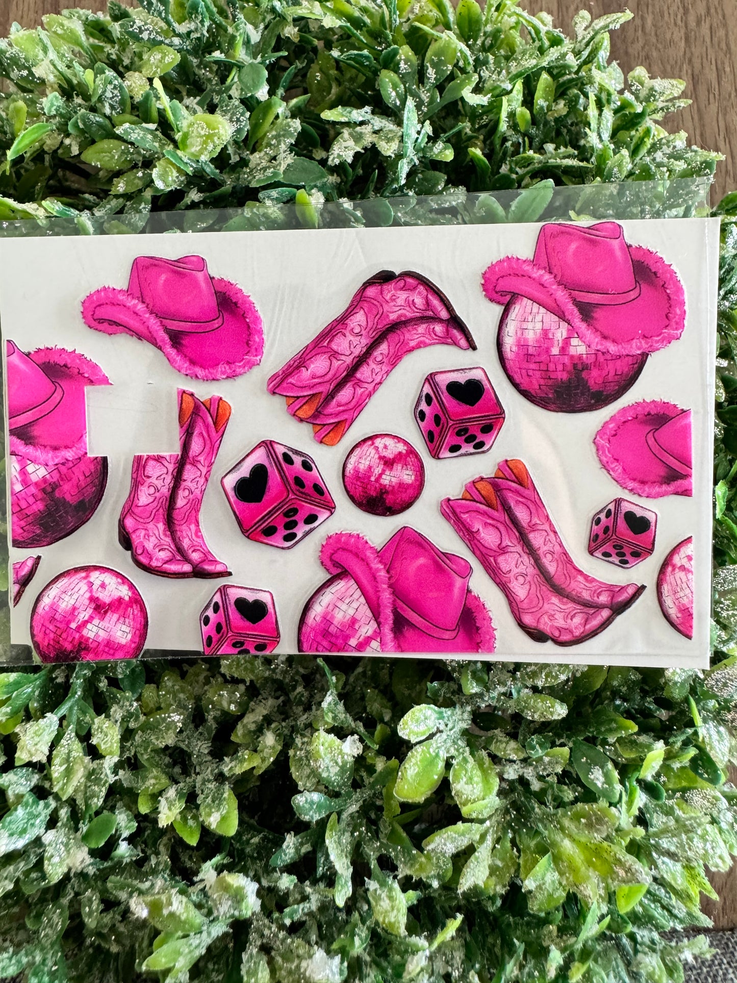 Pink Cowgirl Card Wrap