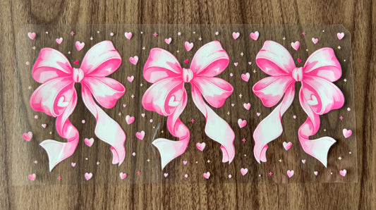 Pink Bows Cup Wrap
