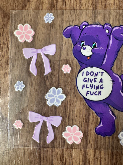 Dark Purple Swear Bear Cup Wrap