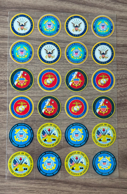 Military Badges Design 1 Sheet