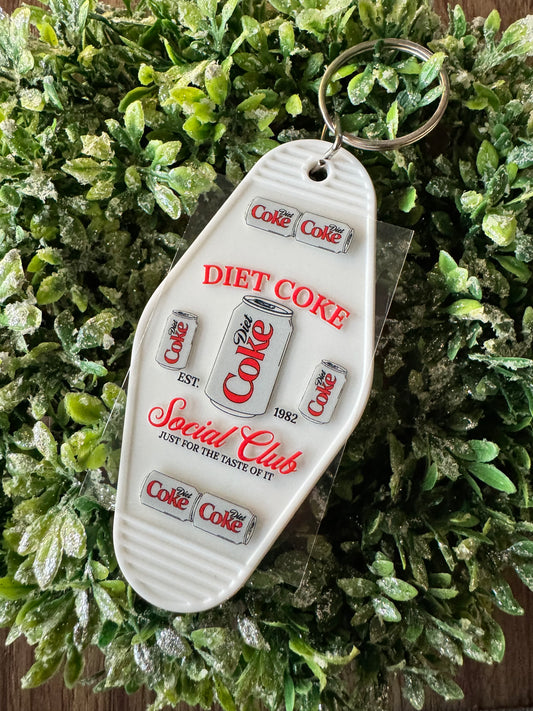 Diet Drink Keychain Decal