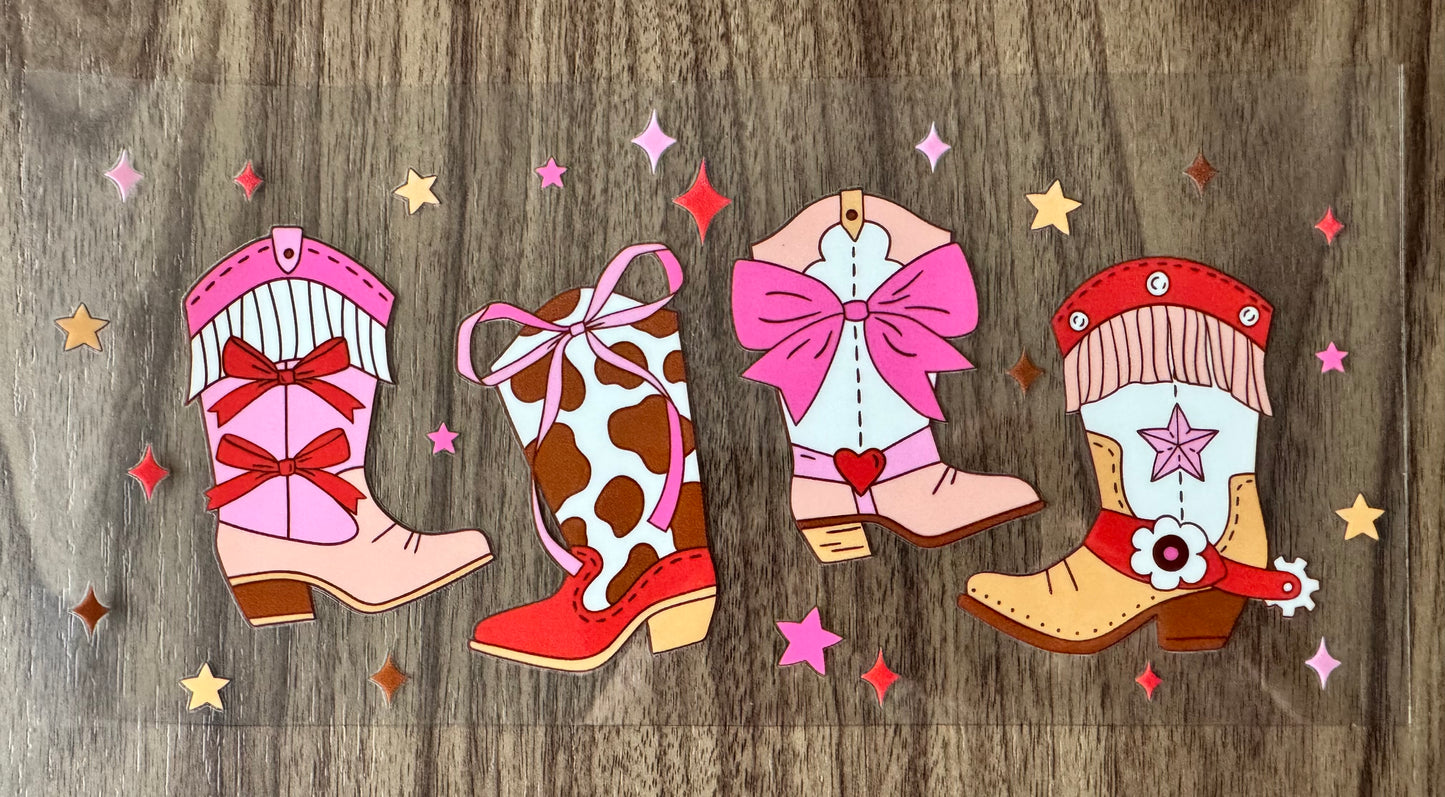 Girly Cowgirl Boots Cup Wrap