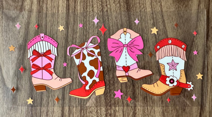 Girly Cowgirl Boots Cup Wrap