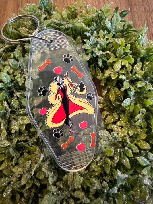 Cruella Keychain Decal