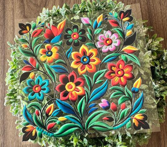 Colorful Flowers Decal