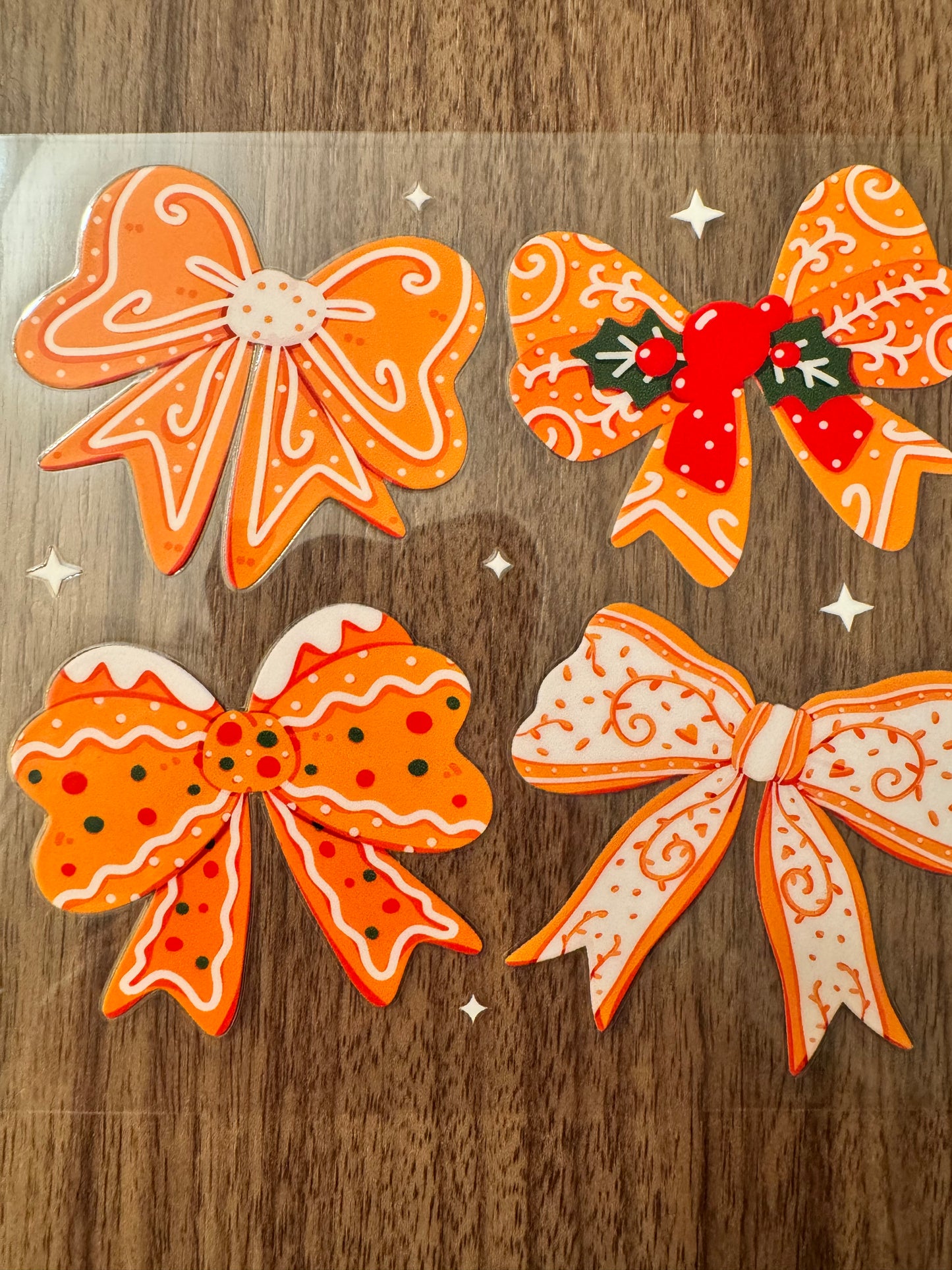 Gingerbread Bows Cup Wrap