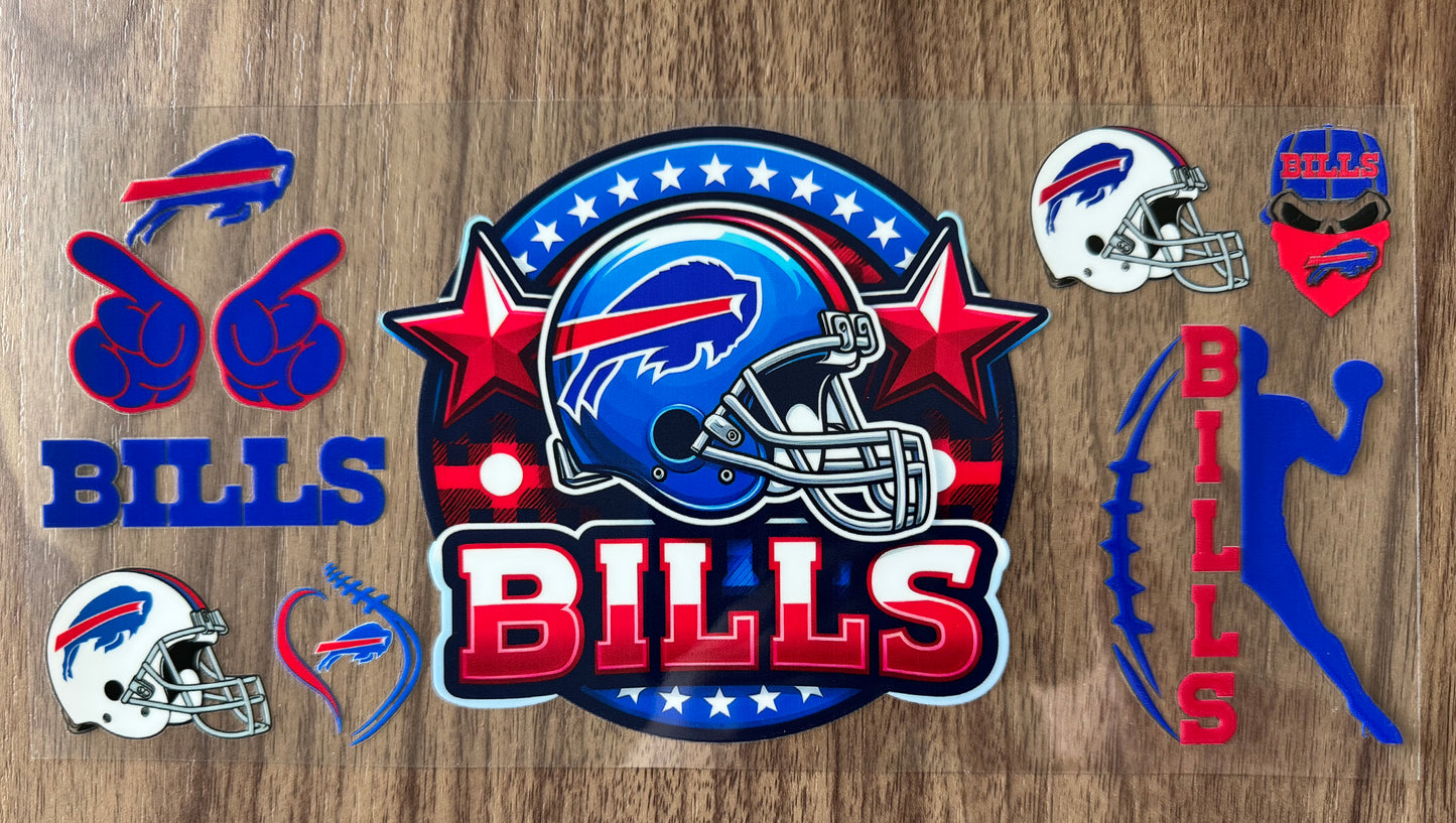 Buffalo Football Helmet Cup Wrap
