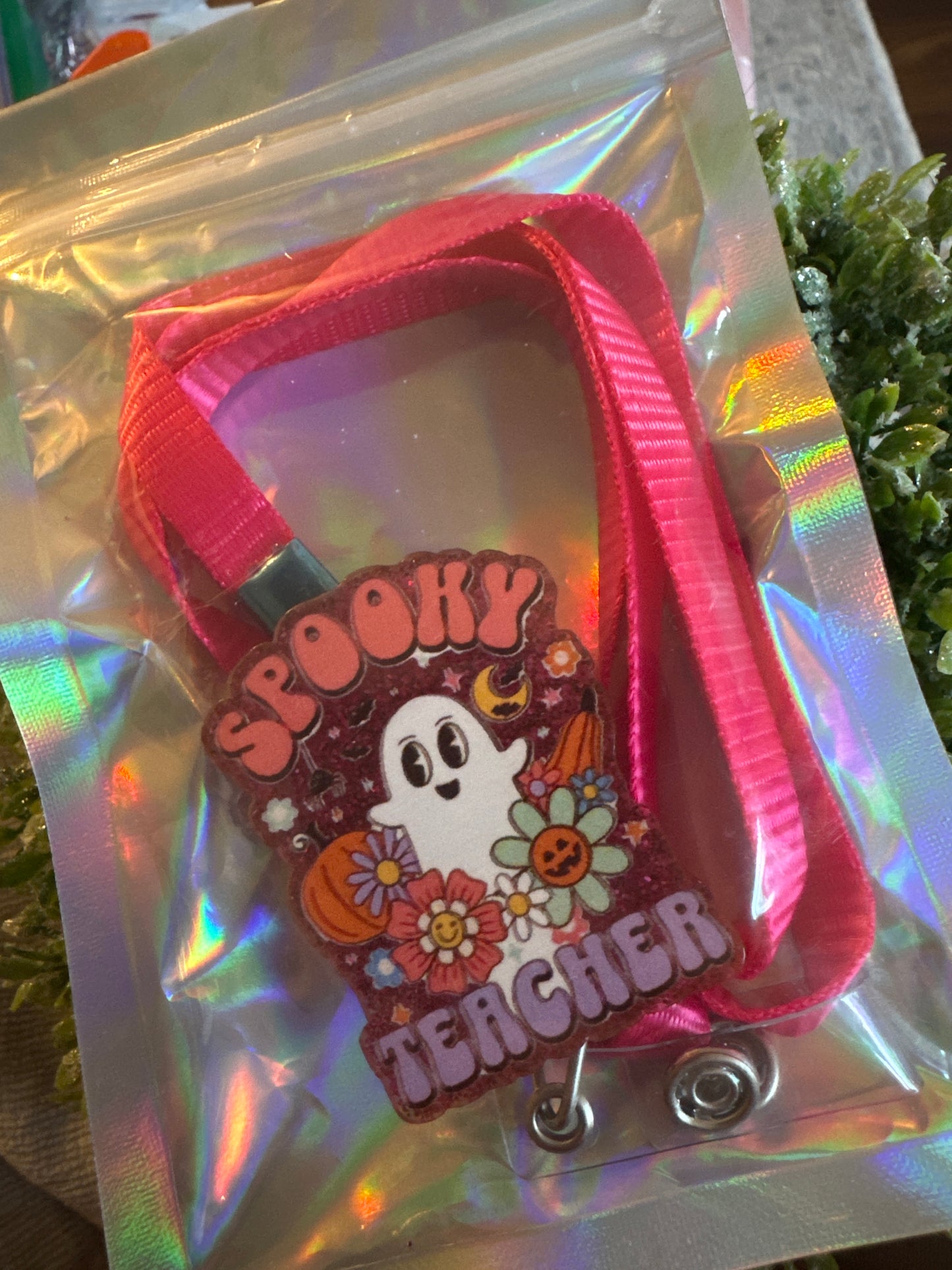 Spooky Teacher Lanyard