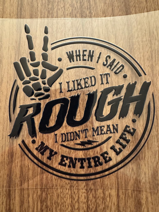 Rough Skeleton Hand Decal