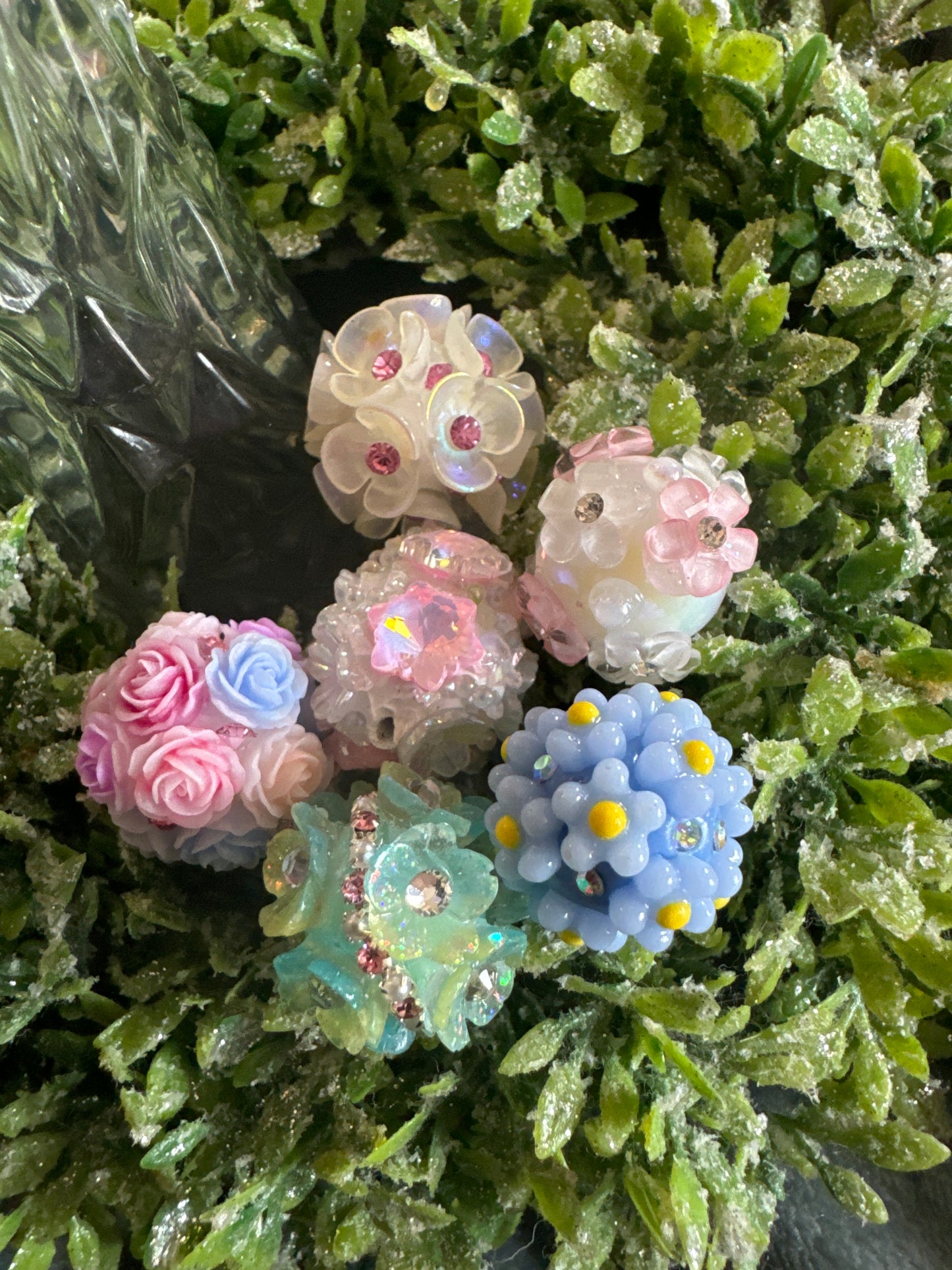 Mixed Flower Bead Bags (6pcs)