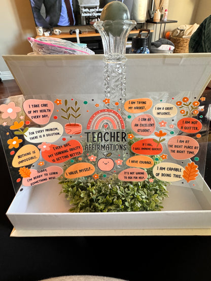 Teacher Affirmations Cup Wrap