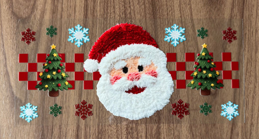 Fuzzy Santa Cup Wrap