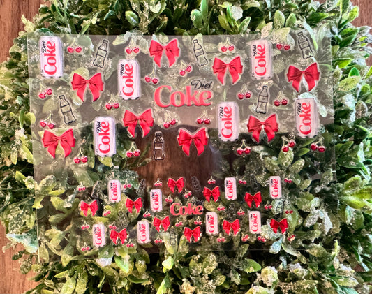 Red Diet Soda Bows Mini Wrap