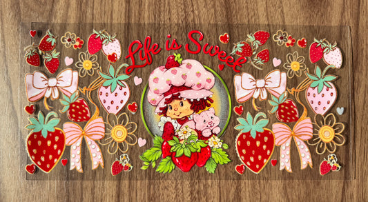 Life is Sweet Berry Girl Cup Wrap
