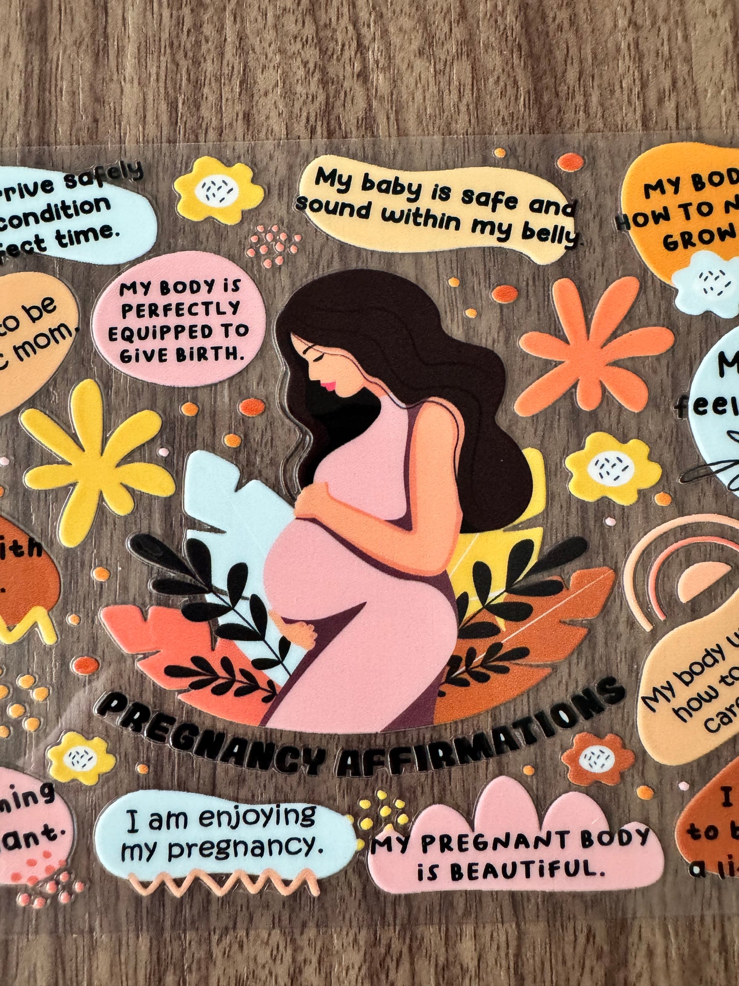 Pregnancy Affirmations Cup Wrap