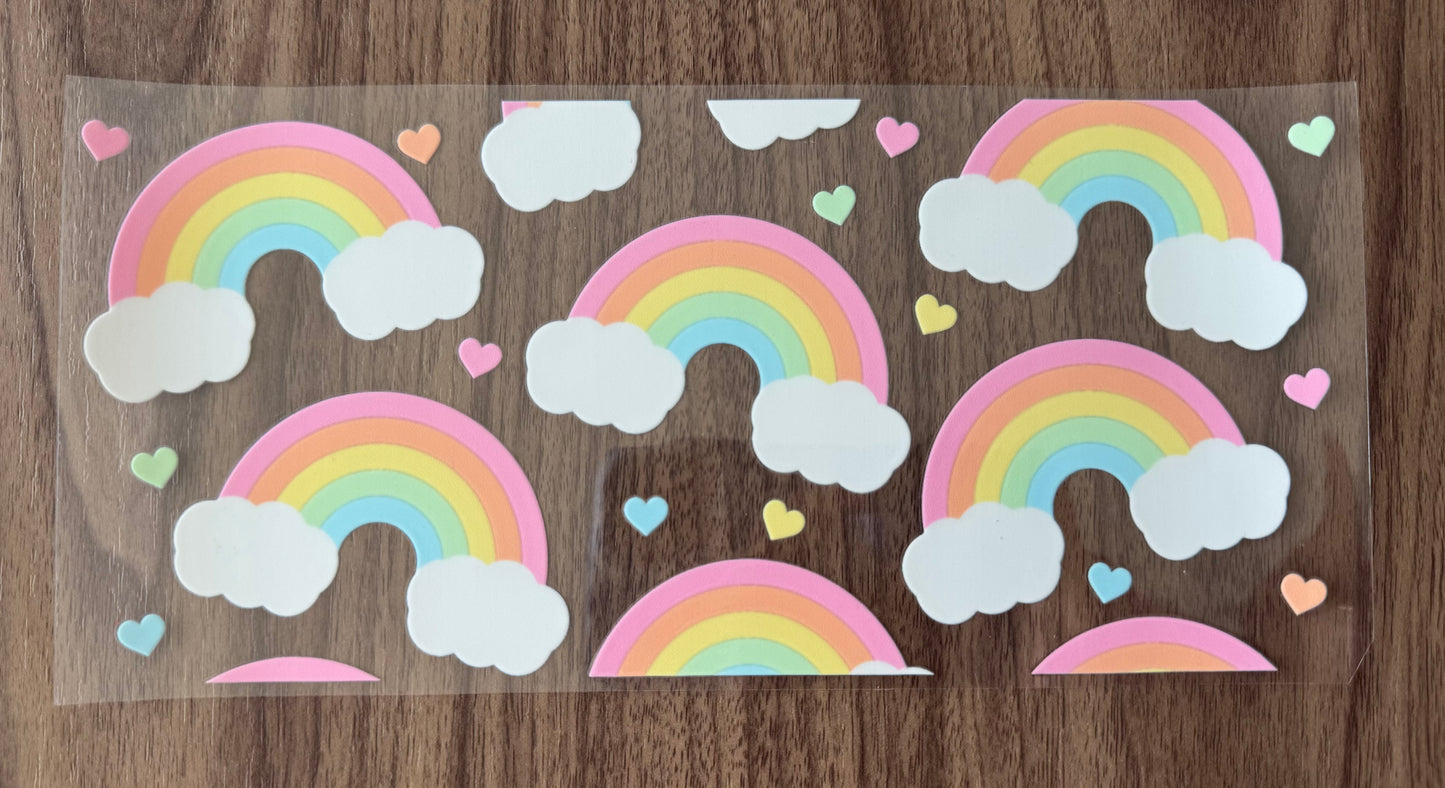 Rainbows & Hearts Cup Wrap