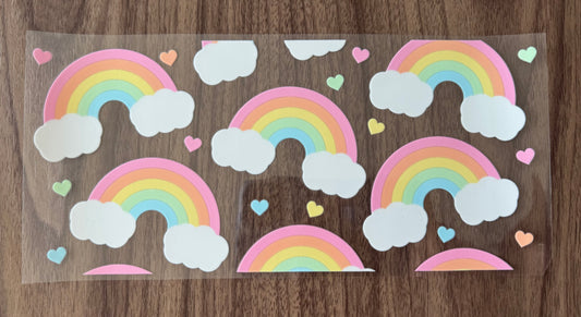 Rainbows & Hearts Cup Wrap
