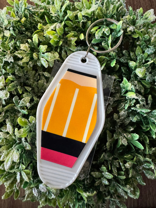 Pencil Keychain Decal