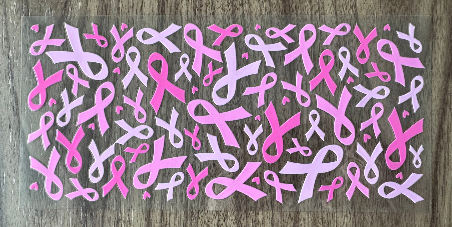 Pink Ribbons Cup Wrap