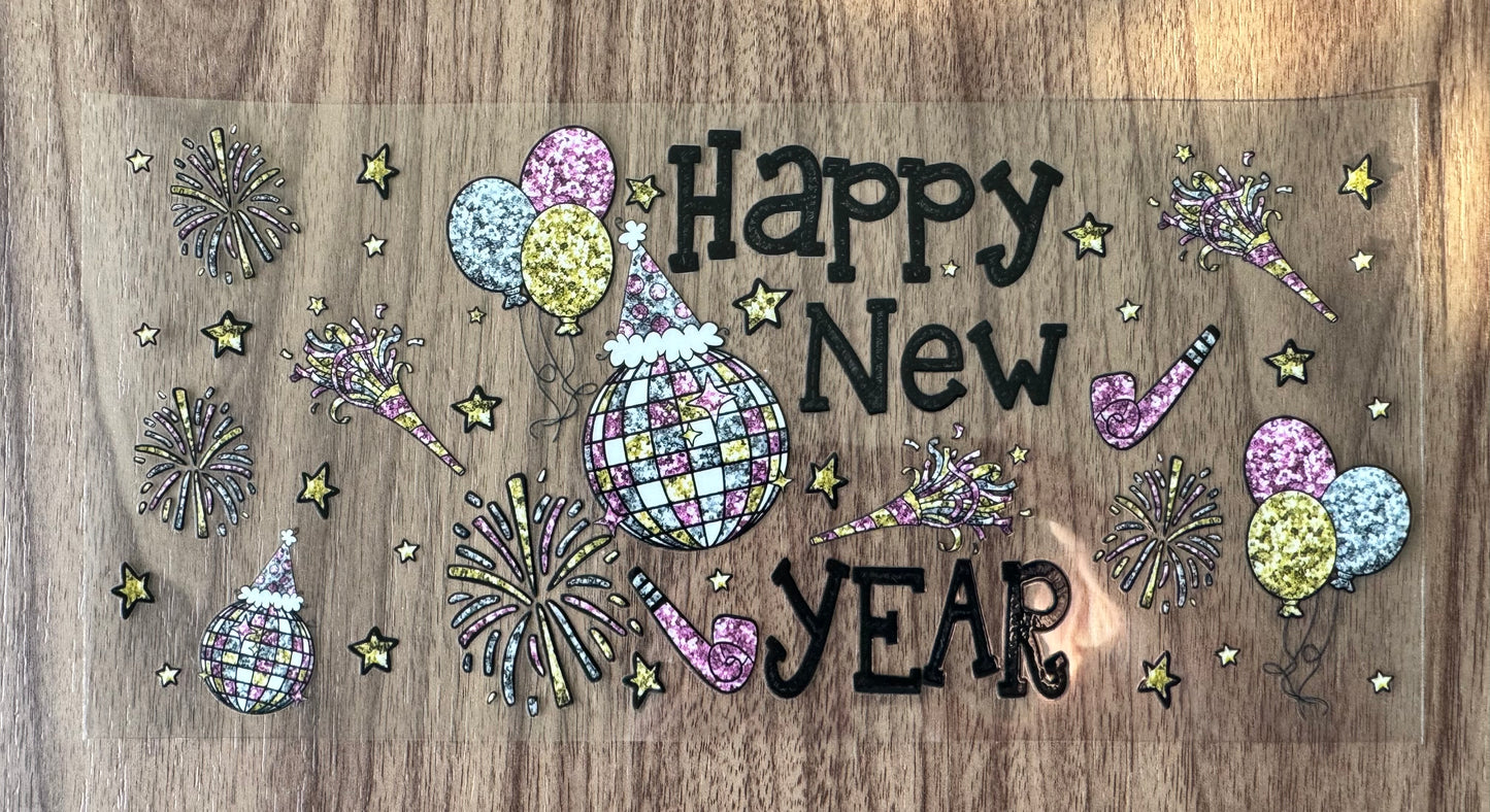 Sparkly Happy New Year Cup Wrap