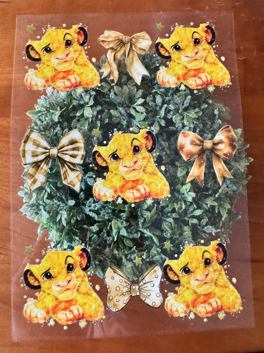 Lion Bows Notebook Wrap (Large)