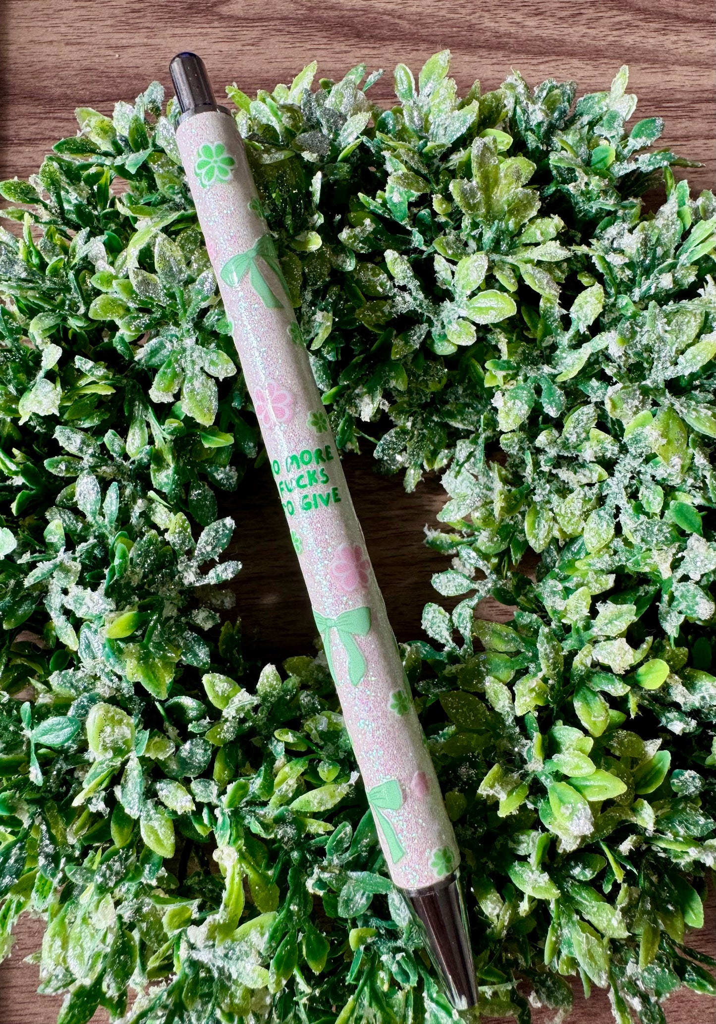 Green Swear Bear Pen