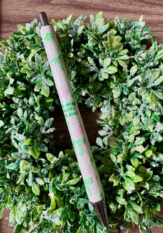 Green Swear Bear Pen